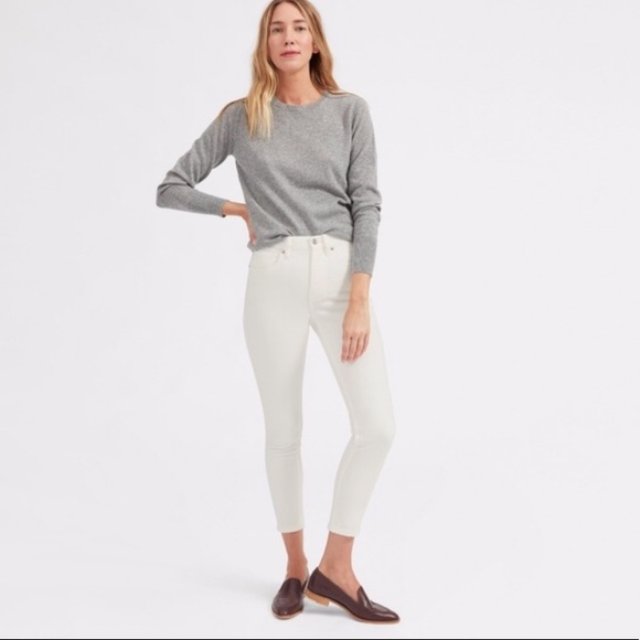 Everlane Denim - Everlane white high rise crop
